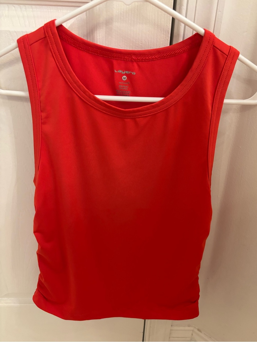 Like New Layer 8 Bright Red Tank Top